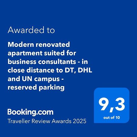 Modern Renovated Apartment Suited For Business Consultants - In Close Distance To Dt, Dhl And Un Campus - Reserved Parking ボン エクステリア 写真